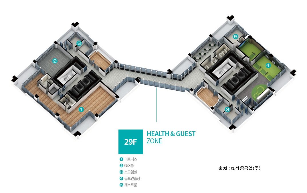 29F 커뮤니티 배치 — HEALTH & GUEST